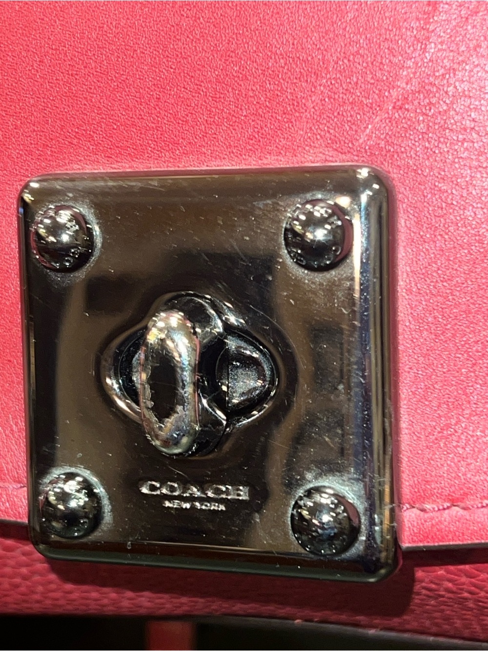 Coach Drifter Top-handle Satche! (Model 38388) Red Leather Purse Shoulder Bag - Picture 14 of 14
